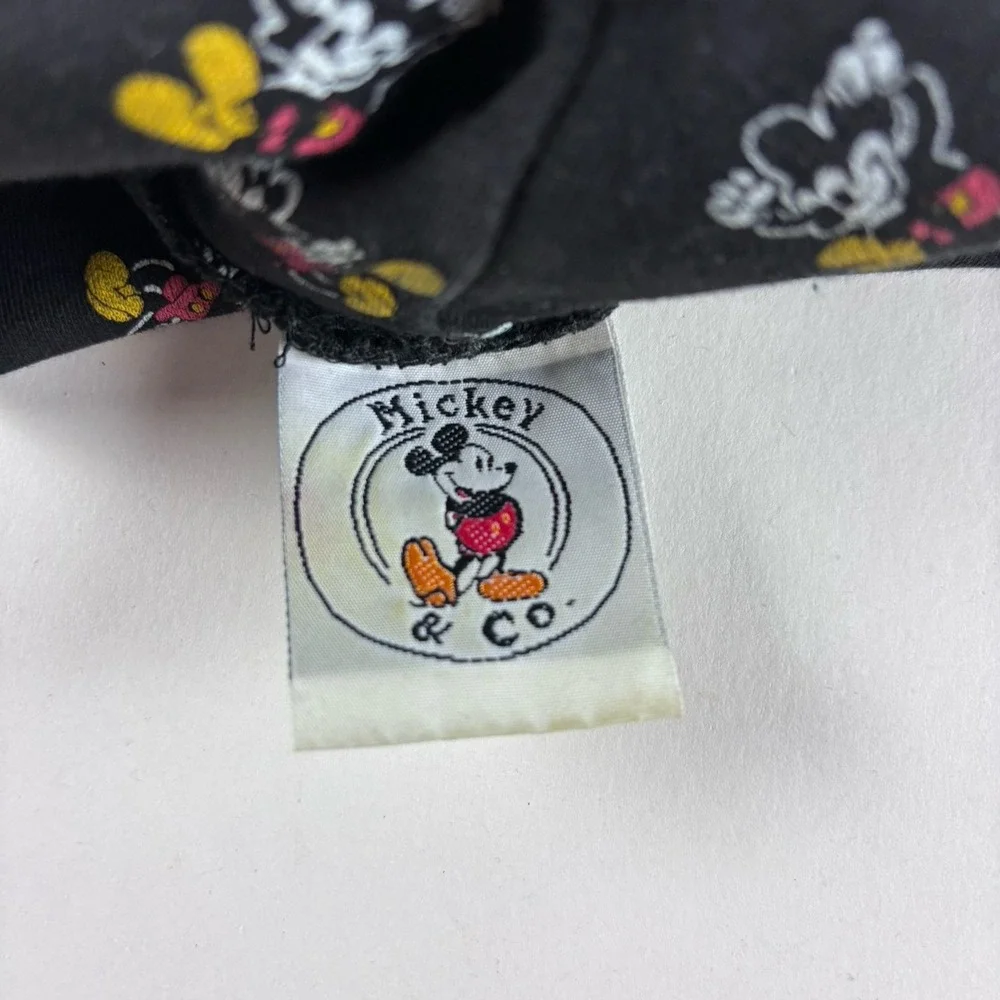 Vintage Disney Mickey & Co. Mickey Mouse All Over‎ Print Turtleneck Medium